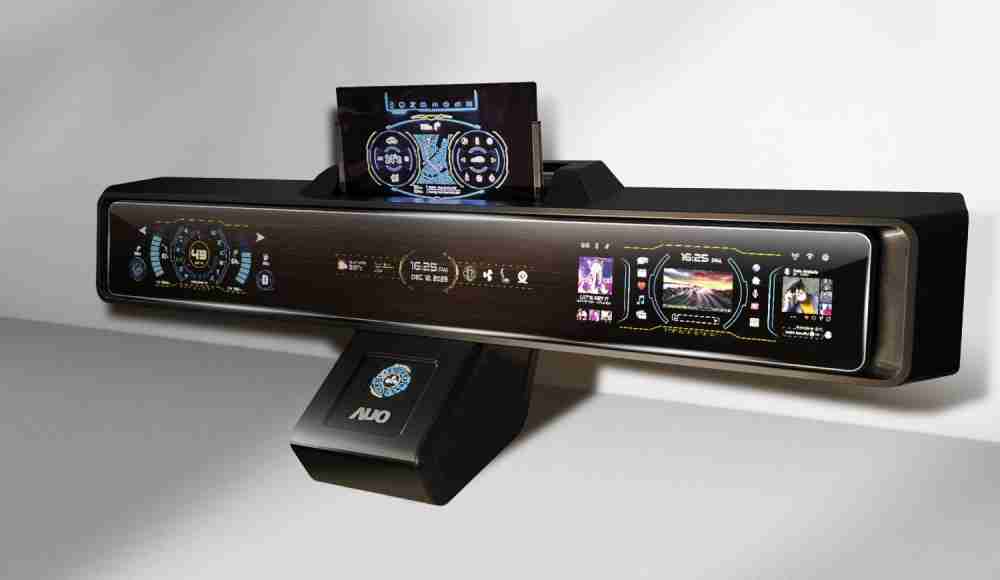 万利Micro LED沉浸式车舱显示方案结合 可卷式、、、可伸缩的Micro LED应用并可呈现不同的质感纹路，，展现人性化设计