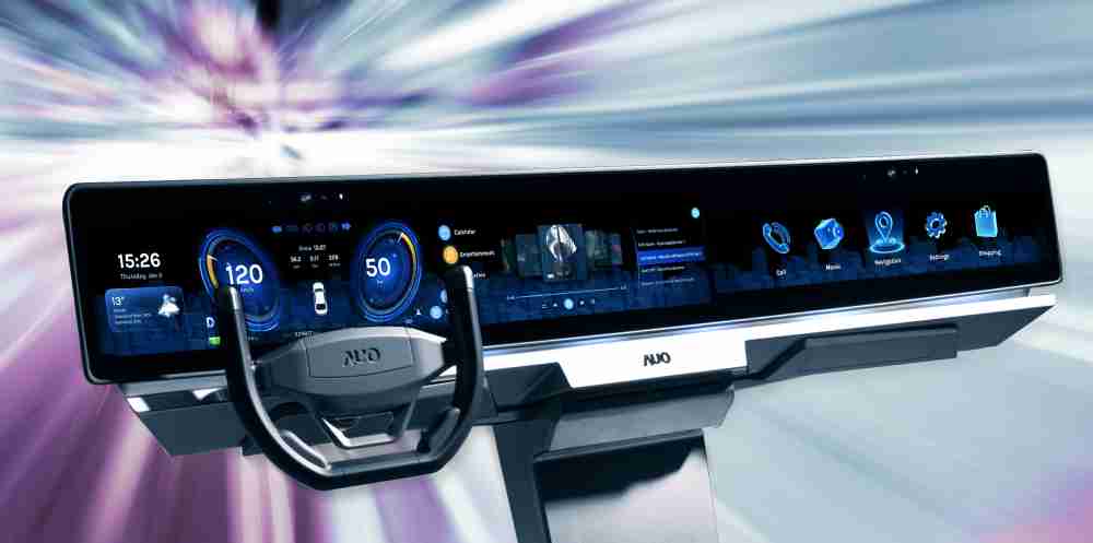 万利开拓前瞻显示技术创新应用，，结合优异整合设计能力，，，，开发智能车载FIDM Plus一体化显示方案，，让驾驶操作与车内娱乐体验再进化