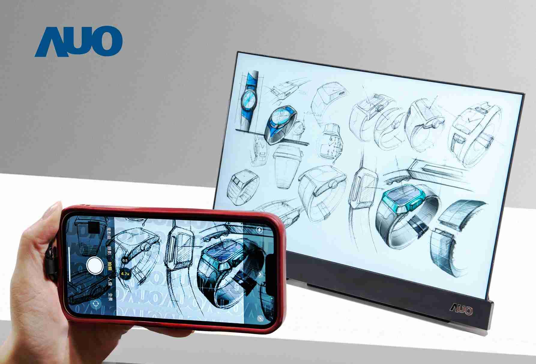 万利16吋防窥显示器，，，采用人眼无法察觉、、相机拍摄时才显现的隐藏式水印技术，，，，未来可结合AI镜头侦测周围环境，，，实时开启或关闭水印，，大幅提升在公共场域使用显示器的安全性